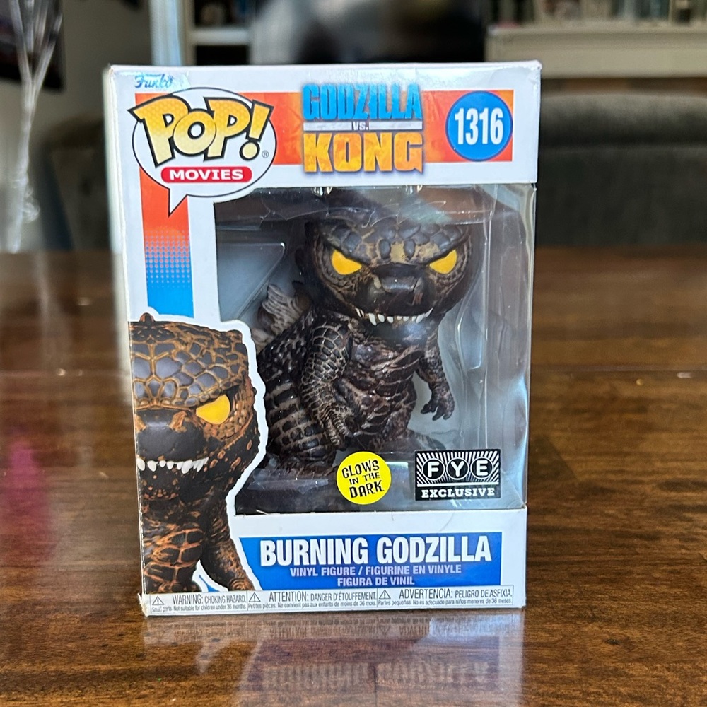 Godzilla VS. Kong - Burning Godzilla Funko POP! 1316 - FYE EXCLUSIVE